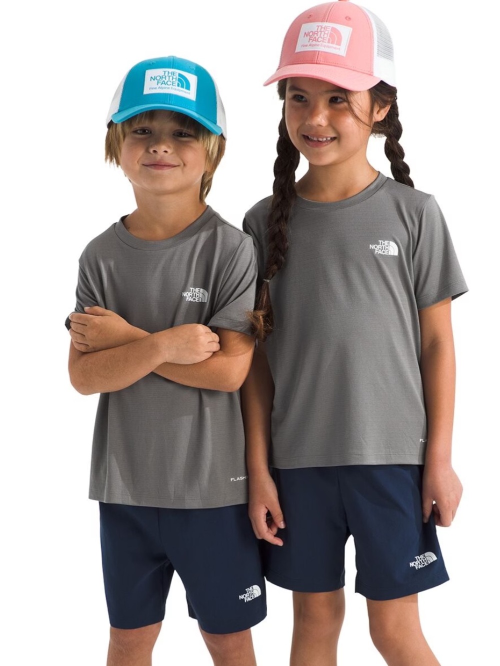 The North Face Navy Elastic Waist Kids Shorts